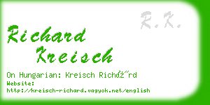 richard kreisch business card